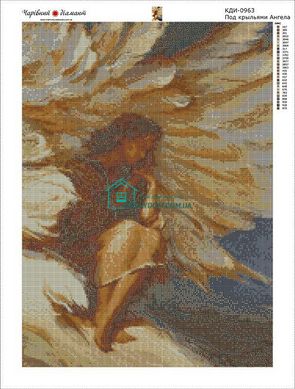 980 грн  Діамантова мозаїка КДИ-0963 Набір алмазної вишивки Під крилами Ангела-2