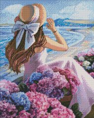 535 грн  Алмазная мозаика Алмазная живопись Цветущее побережье ©Kira Corporal, AMO7384, на подрамнике, 40х50 см
