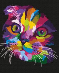 329 грн  Живопис за номерами BK-GX35799 Набір для малювання картини за номерами Веселковий кіт