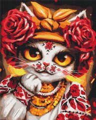 399 грн  Живопис за номерами BS53351 Картина за номерами Кішка Троянда ©Маріанна Пащук 40 х 50 см