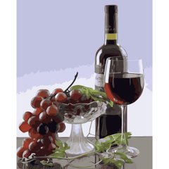 395 грн  Живопись по номерам VA-3733 Картина по номерам Виноград и вино