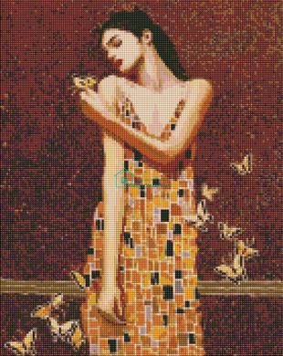 535 грн  Діамантова мозаїка AMO7382 Алмазна мозаїка на підрамнику В обіймах метеликів ©tolstukhin artem, 40х50 см