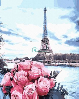 279 грн  Живопись по номерам BK-GX28599 Набор живописи по номерам Розы во Франции