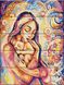 ASW034 Раскраска по номерам на деревянной основе Счастье материнства, В картонной коробке