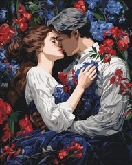 329 грн  Живопись по номерам BS53897 Картина по номерам 40 х 50 см Поцелуй в цветущем саду