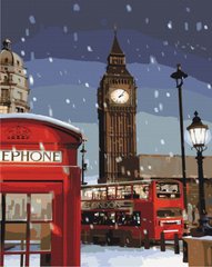 329 грн  Живопись по номерам BS28726 Холст для рисования Зима в Лондоне 40 х 50 см