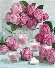 279 грн  Живопис за номерами BK-GX36024 Картина для малювання за номерами Романтика троянд