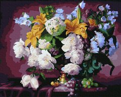 329 грн  Живопис за номерами BK-GX31231 Набір для малювання картини за номерами Розкішний квітковий натюрморт