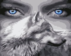 319 грн  Живопись по номерам AS0588 Картина-набор по номерам Взгляд волчицы