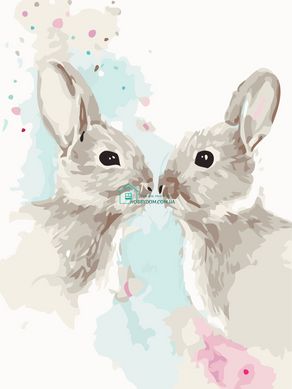 240 грн  Живопись по номерам AS0481 Набор живописи по номерам Цветные кролики