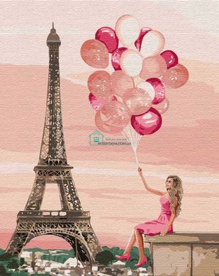 299 грн  Живопись по номерам KH4761 Набор-картина для рисования по номерам Лиловые краски Парижа