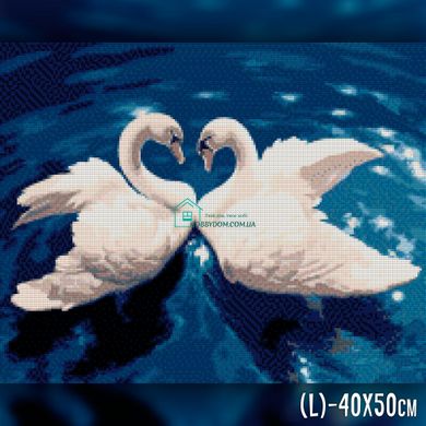 650 грн  Алмазная мозаика TWD20020 Набор алмазной вышивки Танец лебедей