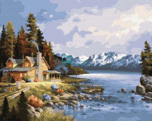 279 грн  Живопис за номерами BK-GX23306 Набір для малювання за номерами Будиночок біля озера