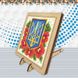 DMW-012 Набір діамантового живопису на дерев'яній основі Герб з маками