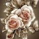 DMP-185 Набір діамантового живопису на підрамнику Карамельні троянди