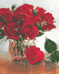 319 грн  Живопис за номерами AS0841 Набір для малювання по номерам Червоні квіти