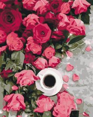 329 грн  Живопис за номерами BS51358 Набір для малювання картини за номерами Рожеві троянди