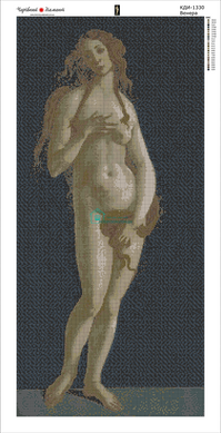 1 500 грн  Діамантова мозаїка КДИ-1330 Набір алмазної вишивки Венера. Художник Sandro Botticelli