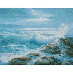 627 грн  Діамантова мозаїка Набір для творчості алмазна картина "Хвилі моря",, 40х50 см, D0040