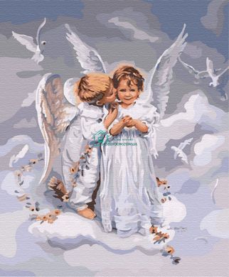 279 грн  Живопись по номерам BK-GX6498 Набор для рисования по номерам Два ангела