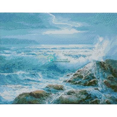 627 грн  Діамантова мозаїка Набір для творчості алмазна картина "Хвилі моря",, 40х50 см, D0040