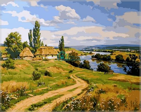 459 грн  Живопись по номерам VP350 Раскраска по номерам Украинский пейзаж 2 худ Орленов Артур