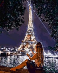 429 грн  Живопись по номерам VP1381 Картина-раскраска по номерам Романтика вечернего Парижа