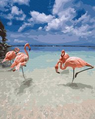 339 грн  Живопись по номерам BK-GX31015 Картина-раскраска по номерам Фламинго на отдыхе