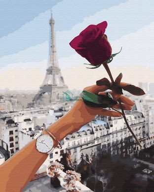 279 грн  Живопис за номерами BK-GX28057 Набір для малювання за номерами Троянда Парижу