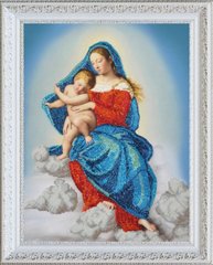 469 грн   Р-347 Діва Марія з новонародженим Набір для вишивки бісером