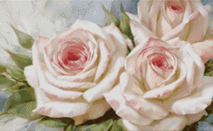 1 040 грн  Алмазная мозаика АЛМ-061 Набор алмазной мозаики Нежные розы, 40*65 см