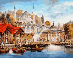 329 грн  Живопис за номерами BK-GX8321 Набір для малювання картини за номерами Торговий Стамбул