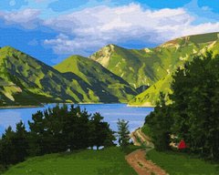 279 грн  Живопис за номерами BK-GX30894 Набір живопису за номерами гірське озеро