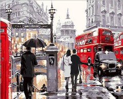 396 грн  Живопись по номерам MR-Q222 Раскраска по номерам Лондонский дождь худ. Ричард Макнейл