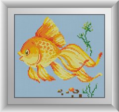 199 грн  Алмазная мозаика 30520 Набор алмазной мозаики Золотая рыбка