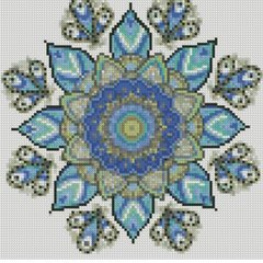 512 грн  Діамантова мозаїка Набір для творчості алмазна картина Візерунок самопізнання, 30х30 см CA-0066