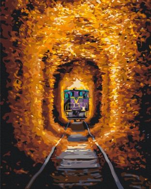 329 грн  Живопись по номерам BS53789 Набор раскраска по номерам Тоннель любви и поезд © Sergiy Stepanenko