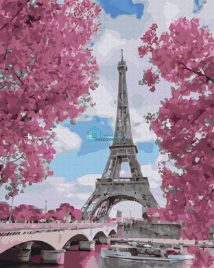 329 грн  Живопис за номерами BS29271 Набір для малювання картини за номерами Магнолії в Парижі