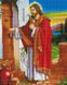 SPR009 Набор алмазной мозаики на подрамнике на подрамнике 40х50 Иисус стучит в дверь