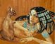 VP424 Розмальовка за номерами Єгиптянка з кицькою. худ Фаттах Галла