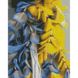 Набір для творчості алмазна картина Жовтоблакитне пір'я, 30х40 см HX434