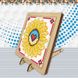 DMW-015 Набор алмазной живописи на деревяной основе Подсолнух с сердцем