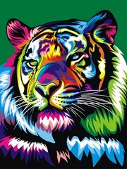 339 грн  Живопись по номерам VK038 Раскраска по номерам Радужный тигр