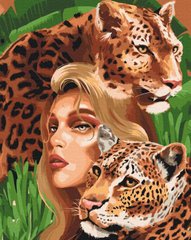 329 грн  Живопись по номерам BS52510 Рисунок по цифрам Хищные леопарды 40 х 50 см