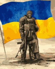 339 грн  Живопись по номерам ATG00111 Картина по номерам Защитник Украины 40 х 50 см