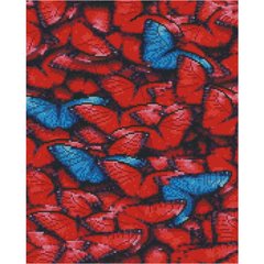 627 грн  Алмазная мозаика Набор для творчества алмазная картина Красные бабочки, 40х50 см FA40878