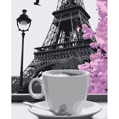 395 грн  Живопись по номерам VA-3177 Набор для рисования по номерам Кофе в Париже