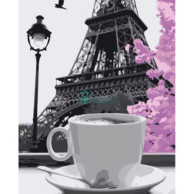 395 грн  Живопись по номерам VA-3177 Набор для рисования по номерам Кофе в Париже