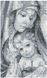 TP901 Набор алмазной мозаики 30х50 Богородица с Иисусом (серый), Нет