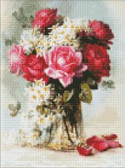 535 грн  Діамантова мозаїка AMO7447 Алмазна мозаїка на підрамнику Ароматна троянда ©Paul De Longpre, 30х40 см
